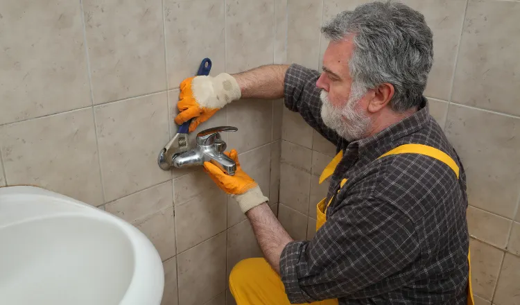a male plumber technician smiling at the camera from The Leander Plumber - Company in Leander, TX - garbage disposal replacement
